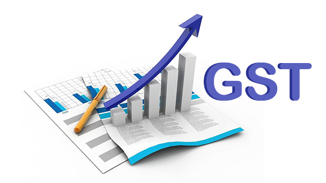 Vector Image of GST Tax India Concept isolated in white background. 